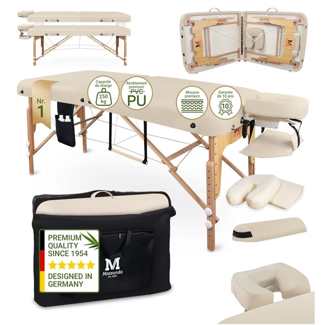 Table de Massage Pliante — Massunda Premium